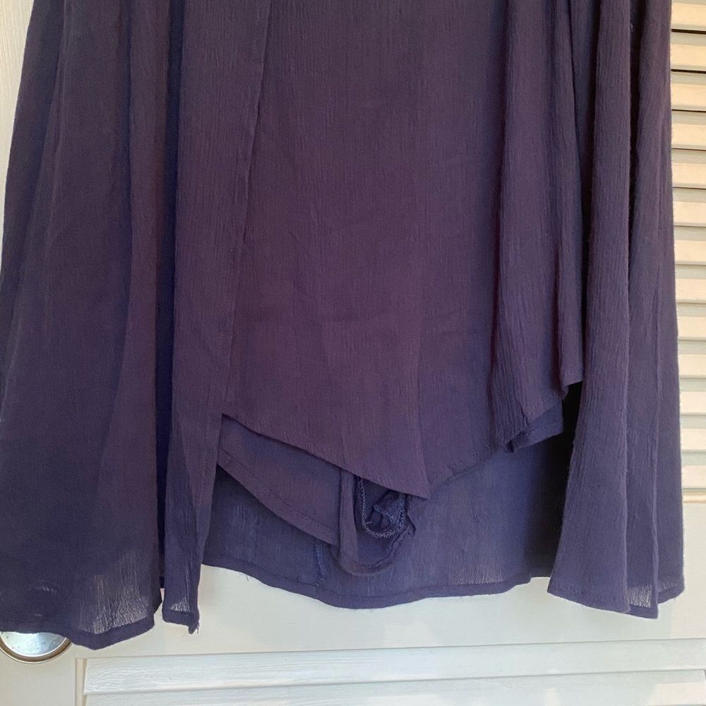 The Impeccable Pig navy layered sleeveless romper - Picture 3 of 9